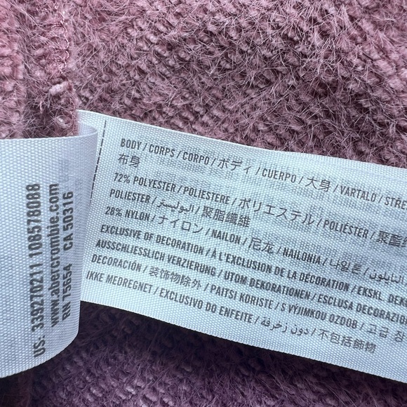 Hollister Quarter Button-Up Cropped Long Sleeve Super-Soft Sweater XS - Picture 8 of 8